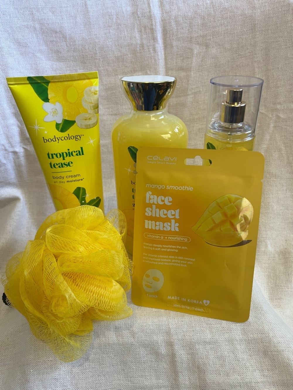 Bodycology Tropical Tease Yellow Body Care Bundle